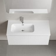 Тумба подвесная SANCOS Snob R 1.0 995х445х406, 1 ящик, доводчик, Bianco ,SNR1.0100LW