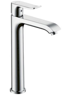 Смеситель Hansgrohe Metris 31183000 для умывальника с высоким изливом и донным клапаном, хром