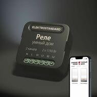 Умное двухканальное реле Elektrostandard a059326, черный