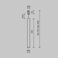 Трековый подвесной светильник Maytoni Focus LED (Фокус ЛЭД) TR156-1-5W4K-B Flarity 4000K 5Вт 30°, IP20, черный