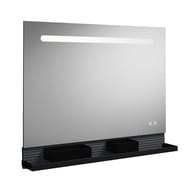 Зеркало Burgbad Fiumo 1000х700х30 LED, USB, сенсор, обогрев, рейлинг, панель графит SFXP100FOT56