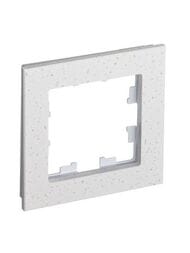 Рамка Systeme Electric ATLASDESIGN NATURE 1 пост, МРАМОР КРЕМ РОЯЛ ATN343101