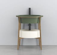 �������� Cielo CATINO OVALE (700�500�180) � ���������� ��� ���������, ���� agave CALAOF Ag/1 hol