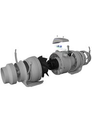 Вентилятор ERA PRO TYPHOON D100 канальный 250 м3/ч, 40 дБ, осевой, 2 скор., серый, TYPHOON 100 2SP