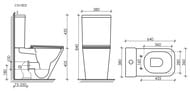 ������-������� Ceramicanova Cubic 840�380�640 ������������, ������� ���������, ����� CN1803