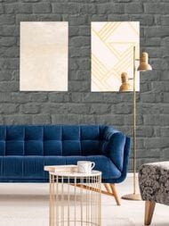Обои виниловые на флизелине Marburg Loft Superior 34120 (1,06х10,05) кирпич, серые (рул.)