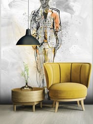 Панно виниловое на флизелине Marburg Papis Loveday Fashion Icon 35899 (1,98х2,70) многоцветное (рул)
