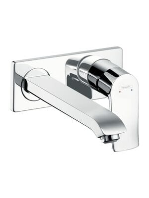 Смеситель Hansgrohe Metris 31086000 для умывальника, встраиваемый, двухсекционный, излив 225мм,хром