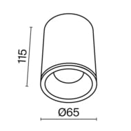 Потолочный светильник Maytoni Zoom (Зум) C029CL-01-S-W, 10Вт, IP54, GU10, белый