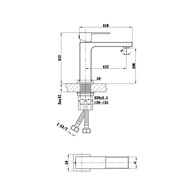 Смеситель для раковины Vincea Куб (Cube) VBF-1C01MB однорычажный, черный