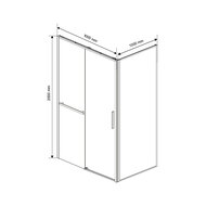 Душевой уголок Vincea Slim Soft 1000x2000x1000 VSR-1SS1010CLB квадратная черный — миниатюра 10
