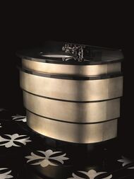 Тумба со столешницей  Devon&Devon Summertime (1250х620х890) granito nero/antiqued aluminium leaf — изображение 3