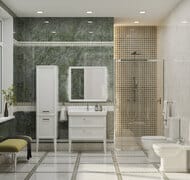 Зеркало KERAMA MARAZZI POMPEI с подсветкой, 800х95х800, белое глянцевое PO.mi.80\WHT