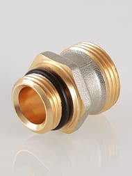 Ниппель для коллекторного блока 586, под расходомер, 1/2" х евроконус нар.-нар. VTr.580.NEI.040E — миниатюра 2