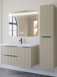 Шкаф-пенал Caprigo RAIN-Smalty R (350х332х1600) подвесной, 2 двери 36550Reml-050.000.00.20
