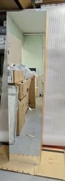 Уценка!Пенал подвесной Laufen ILBAGNOALESSI ONE 458011 400х300х1700 зеркальный, левый, 4 полки, орех - уценка. — изображение 2