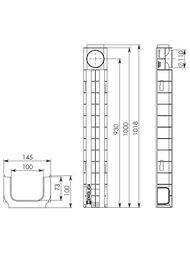 ����� ����������� DN 100 Gidrolica Standart (1000�145�100) 3,6 �/���  804
