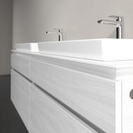 Тумба под 2 умывальника Villeroy & Boch LEGATO (1600х550х500) подвес., 4 ящ., бел.дерево B693L0E8