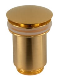 Донный клапан без перелива 1 1/4 Remer 904CC114BG, золото брашированное