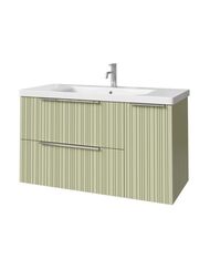 Тумба под раковину Caprigo RAIN 100 (1166х446х550) подвесная, 2 ящ, 1 дверь, Фисташка 36515R-SF024