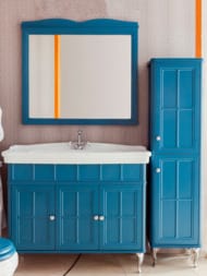 Зеркало Caprigo Борго 100-120 blue 960х891х29 33432-B136