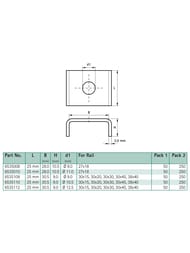 Шайба Walraven BIS U-образная WM0 (pg) 9,0/28мм, 6535008