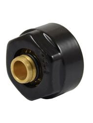 SCHLOSSER Резьбовое соединение для пластиковых труб GW 3/4-16x2 черное, 602600001.Ral 9005
