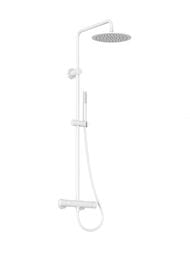 Душевая система RAVAK Spring SG 091.10WHM, термостат, верхний/ручной душ, белый мат. X070579