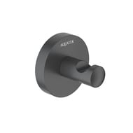 Крючок для ванной Aquatek Оберон AQ4201MB одинарный, цвет: черный матовый