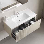 Тумба подвесная SANCOS Snob R 1.0 995х445х406, 1 ящик, доводчик, Beige Soft ,SNR1.0100CE