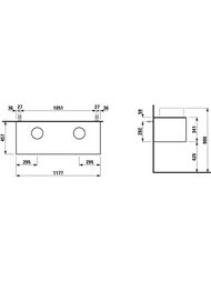 ����� ��� �������� Laufen SONAR (1177�457�341) ���������, ������/������ ������ 4.0542.4.034.141.1