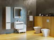Раковина Aquaton Миранда 60 1WH302421 600x190x450 мм. перелив, отверстие под смеситель, белая