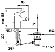 ��������� Laufen CITYPRO ��� ����, ������ ������, ���� 3.4195.1.004.111.1
