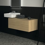 Тумба под раковину Ideal Standard CONCA (1000x505x370) 1 ящик, светлый орех, со столешницей T4313Y6 — изображение 3