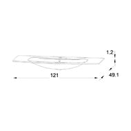��������-���������� Jacob Delafon Nona EB1886RU-DE1 120 ��, 1 ����, ������, ����� �������