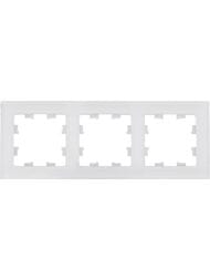 Рамка Systeme Electric ATLASDESIGN 3 поста, стекло, белый ATN360103