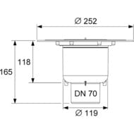 ���� TECEdrainpoint DN 70 ����� ���� 3603600