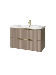 Тумба под раковину Caprigo RAIN 90 (870х446х550) подвесная, 2 ящика, цвет Мокко 36513-SF04