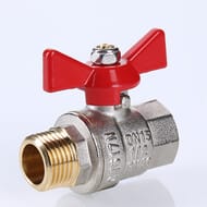 Кран шаровый 3/4"ВН VALTEC BASE красная бабочка VT.218.N.05