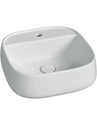 Раковина подвесная Ceramicanova Fonte с отверстием под смеситель 420x420x145, белый CN5052