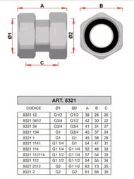 ���������� � �������� ������ FAR 1"�3/4" �� � EPDM  FC 8321 134