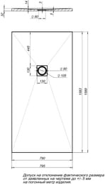 ������� ������ Aquanet PLEASURE 1600�800�30 �������������, �������� ����� ������ 256307