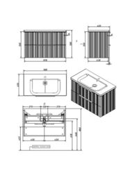 ����� ��� �������� Caprigo RAIN 90 (870�446�550) ���������, 2 �����, ���� ���� ���� 36513-SF046