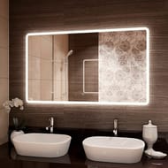 Зеркало COMFORTY Лотос-120 (1200х700х40) подвесное,LED-подсветка, бесконтактный сенсор 00-00013494