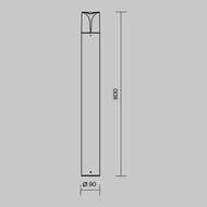 ����������� ���������� Maytoni Piccadilly (���������) O018FL-01B, E27�1 23�� IP 44, ������