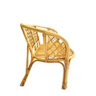 Диван Багама (1200х650х750) 2-х местный, подушки коричневые, полные твил, ротанг, мёд
