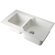 Мойка Omoikiri MARU 86-2-EV (860х500х215) врезная, две чаши, тетогранит, цвет-Эверест 4993290