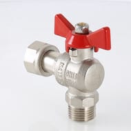 Кран шаровый 3/4"ВН VALTEC BASE угловой с накидной гайкой, VT.267.N.0505