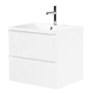 Тумба под раковину BelBagno ALBANO (600х450х570 подвесная, Bianco Lucido ALBANO-600-2C-SO-BL