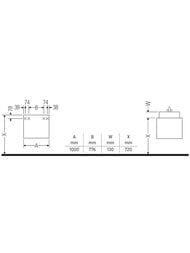 ����� ��� ���������� Duravit Ketho 1000�480�455 ���������, 2 �����, ������� ���. KT664104343